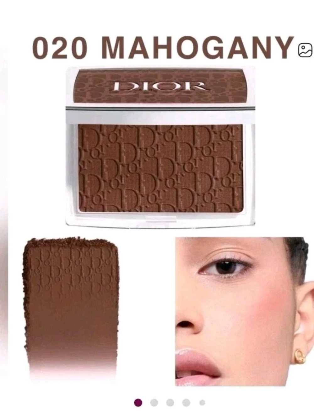 Dior Rosy Glow Blush/bronzer In Mohogany 020